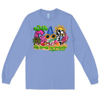 Colony Blue with god all things are possible summer Long Sleeve Tee - CowhideDigitalArt