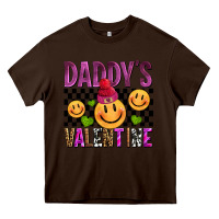 Chocolate Brown daddys valentine olivia Heavy Core Tee - OliviaCreatesArt