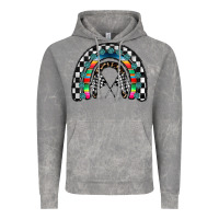 Cloud Rock Racing Rainbow Vintage Hoodie - CowhideDigitalArt