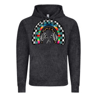 Vintage Black Racing Rainbow Vintage Hoodie - CowhideDigitalArt