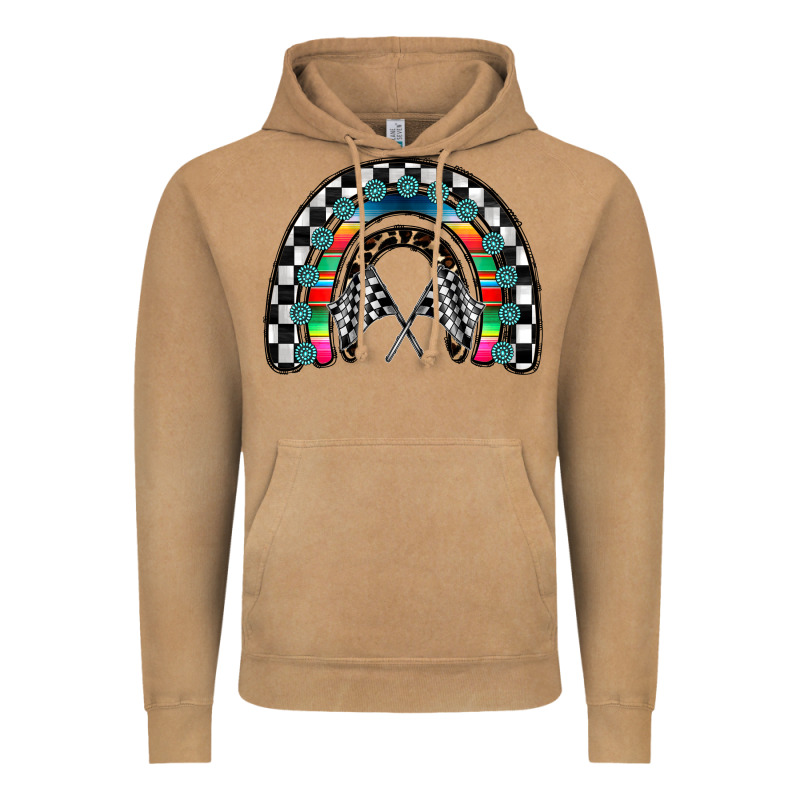 Racing Rainbow Vintage Hoodie by CowhideDigitalArt | Teevron