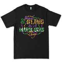 Black Beads and bling it's' a Mardi Gras thing Premium Tee - FaDigitalArtStudio