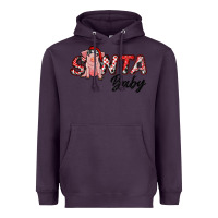 Plum Christmas Santa Baby Heavyweight Hoodie - RanaPortraitStore