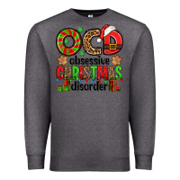 Charcoal Heather ocd obsessive christmas disorder Premium Sweatshirt - Jasminsmagicworld