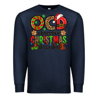 Navy ocd obsessive christmas disorder Premium Sweatshirt - Jasminsmagicworld