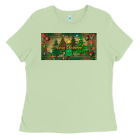 Matcha merry christmas license plate Ladies Tee - BundleAndBundleShop