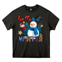 Asphalt hello winter Heavy Core Tee - OliviaCreatesArt