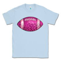 Dusty Blue american football pink Classic Tee - CowCowDesign