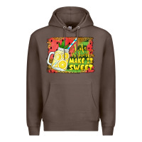 Coffee life is short make it sweet Premium Hoodie - Jasminsmagicworld