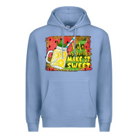 Colony Blue life is short make it sweet Premium Hoodie - Jasminsmagicworld