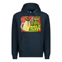 Navy life is short make it sweet Premium Hoodie - Jasminsmagicworld