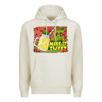 Oatmeal Heather life is short make it sweet Premium Hoodie - Jasminsmagicworld
