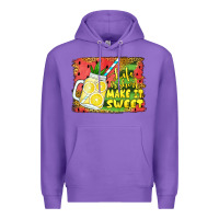 Purple life is short make it sweet Premium Hoodie - Jasminsmagicworld