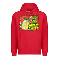 Red life is short make it sweet Premium Hoodie - Jasminsmagicworld