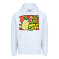 White life is short make it sweet Premium Hoodie - Jasminsmagicworld