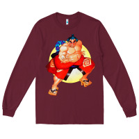Burgundy #rikishi rank sumo Long Sleeve Tee - linhVisuals