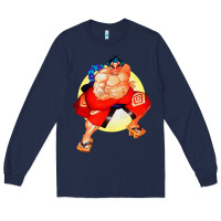 Navy #rikishi rank sumo Long Sleeve Tee - linhVisuals