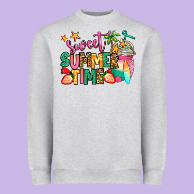 Sweet Summer Time Iced Coffee Heavyweight Sweatshirt Designed By Jasminsmagicworld