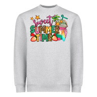 Heather Grey sweet summer time iced coffee Heavyweight Sweatshirt - Jasminsmagicworld
