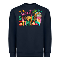 Navy sweet summer time iced coffee Heavyweight Sweatshirt - Jasminsmagicworld
