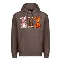 Coffee western easter support bunny Premium Hoodie - Artiststas