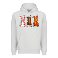 Dove Grey western easter support bunny Premium Hoodie - Artiststas