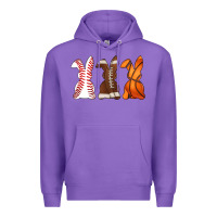 Purple western easter support bunny Premium Hoodie - Artiststas