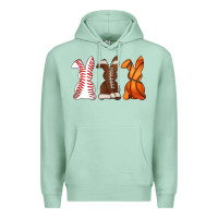Seafoam western easter support bunny Premium Hoodie - Artiststas