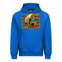 Cobalt turquoise desert moon serape background Urban Hoodie - Jasminsmagicworld