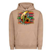 Pigment Burro turquoise desert moon serape background Urban Hoodie - Jasminsmagicworld