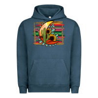 Pigment Midnight Navy turquoise desert moon serape background Urban Hoodie - Jasminsmagicworld
