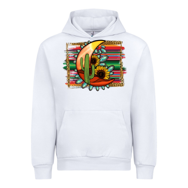 Turquoise Desert Moon Serape Background Urban Hoodie by Jasminsmagicworld | Teevron