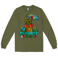 Army Green Summer Long Sleeve Tee - CowhideDigitalArt