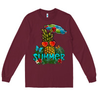Burgundy Summer Long Sleeve Tee - CowhideDigitalArt