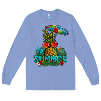 Colony Blue Summer Long Sleeve Tee - CowhideDigitalArt