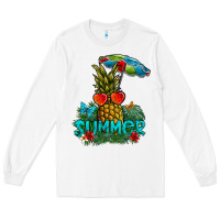 White Summer Long Sleeve Tee - CowhideDigitalArt