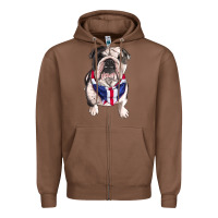 Chestnut English Dog Zipper Hoodie - RanaPortraitStore