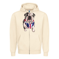 Sandshell English Dog Zipper Hoodie - RanaPortraitStore