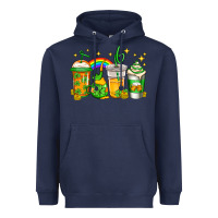 Navy st patricks day coffee Heavyweight Hoodie - Jasminsmagicworld