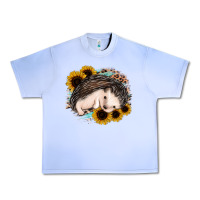Grape Ice sleeping hedgehog sunflower leopard Urban Heavy Tee - Jasminsmagicworld
