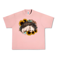 Salmon sleeping hedgehog sunflower leopard Urban Heavy Tee - Jasminsmagicworld