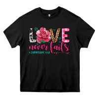 Black love never fails Heavy Core Tee - OliviaCreatesArt