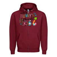 Burgundy Every Bunnys Favorite Kid Zipper Hoodie - RanaPortraitStore
