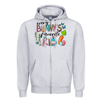 Heather Grey Every Bunnys Favorite Kid Zipper Hoodie - RanaPortraitStore