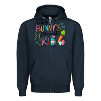 Navy Every Bunnys Favorite Kid Zipper Hoodie - RanaPortraitStore