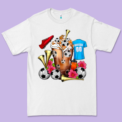 Soccer Cold Drink Frappe Premium Tee Designed By Fadigitalartstudio