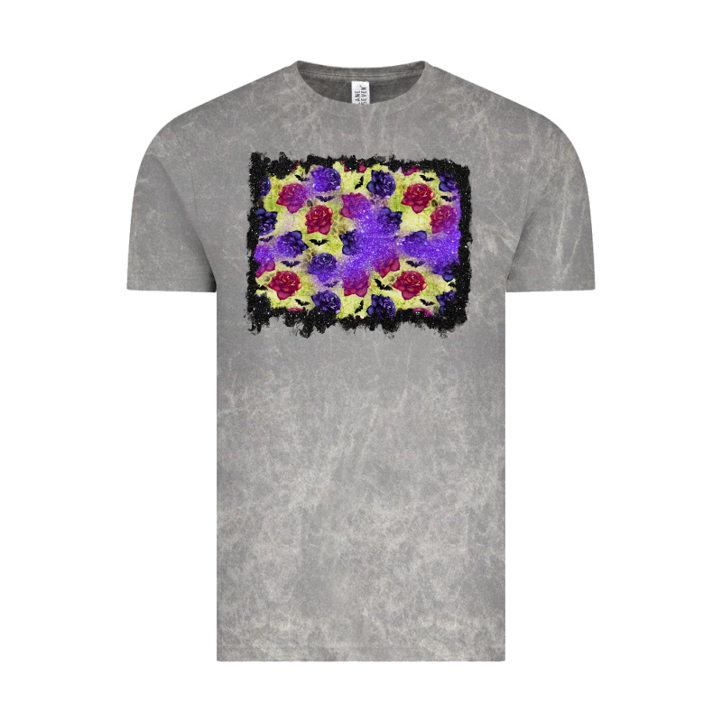 Halloween Bat And Roses Background Vintage Tee by BundleAndBundleShop | Teevron