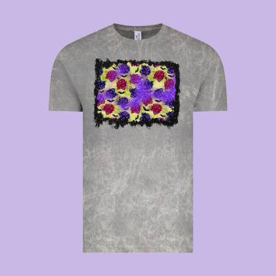 Halloween Bat And Roses Background Vintage Tee Designed By Bundleandbundleshop