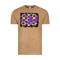 Vintage Camel halloween bat and roses background Vintage Tee - BundleAndBundleShop