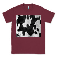 Burgundy Black White Cowhide Tumbler Classic Tee - CowCowDesign